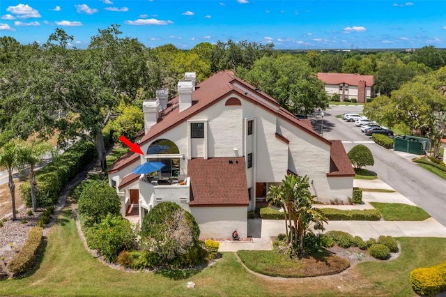 birds eye view of property