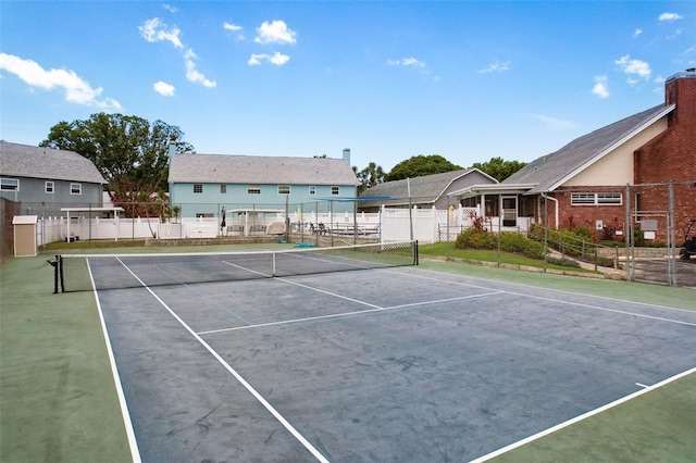 view of tennis court