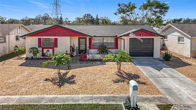 view of front of home featuring a garage