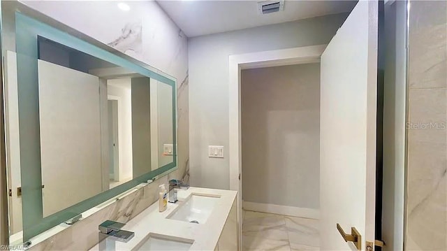 bathroom with vanity