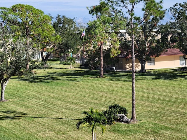 surrounding community featuring a lawn