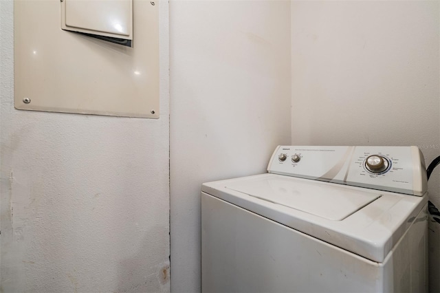 washroom featuring washer / clothes dryer