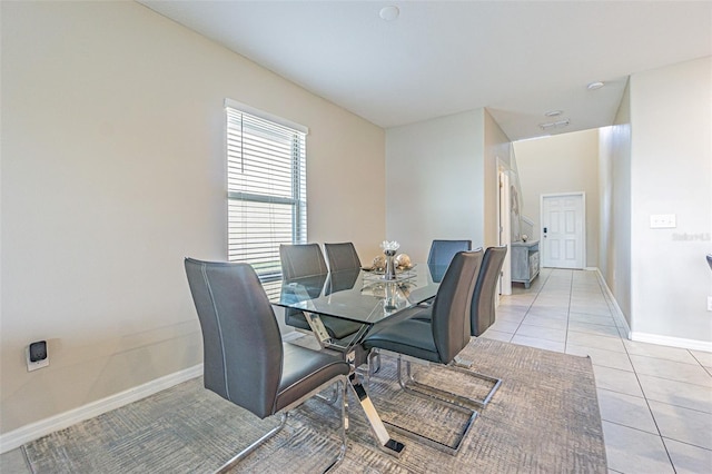 office featuring light tile patterned floors