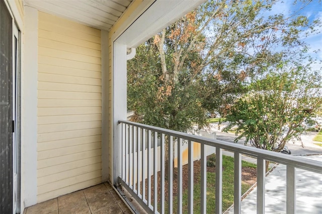 view of balcony