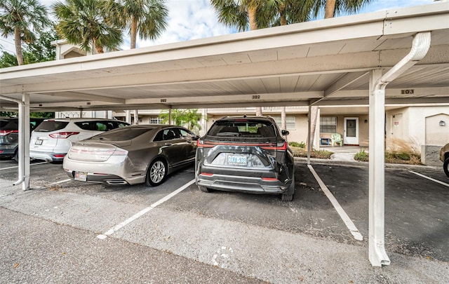 view of vehicle parking