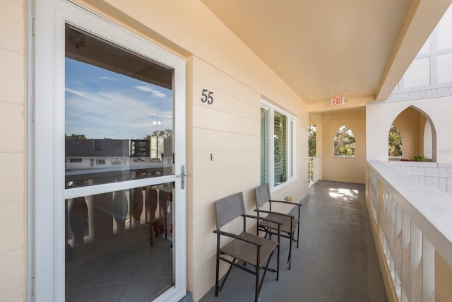 view of balcony