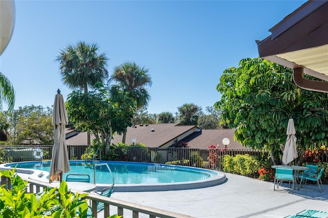 view of pool with a patio