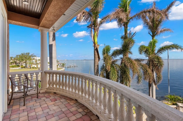 101 12th St E, Tierra Verde, FL 33715 - balcony with a water view