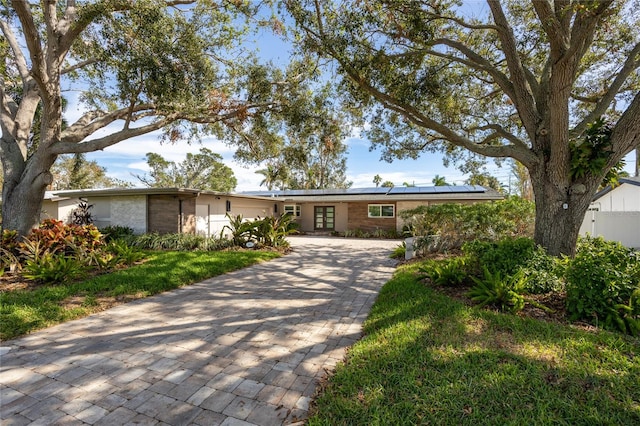 view of ranch-style home