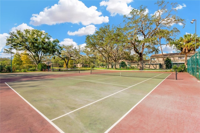 view of sport court