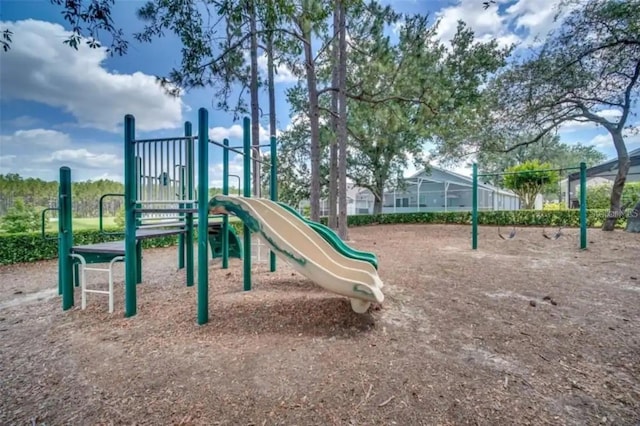 view of jungle gym