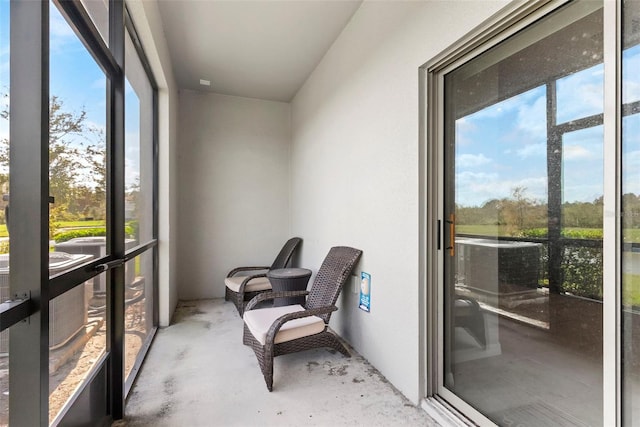 view of sunroom