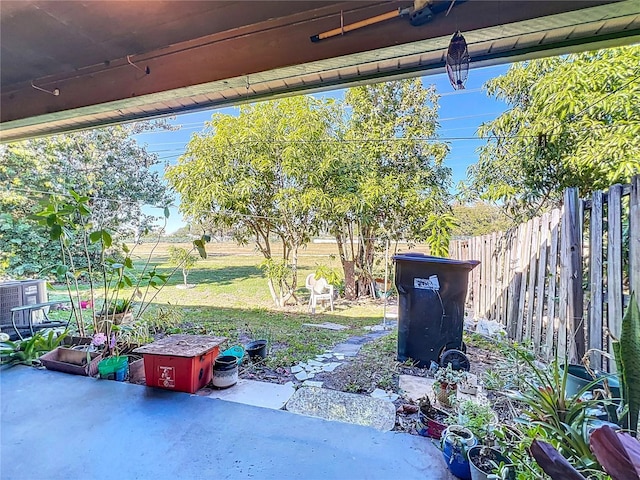 view of patio / terrace featuring cooling unit