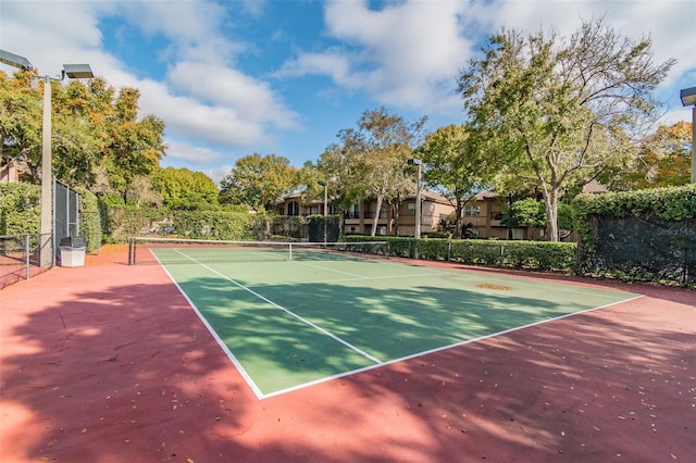 view of sport court