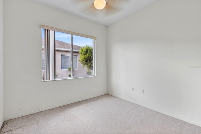 view of carpeted empty room