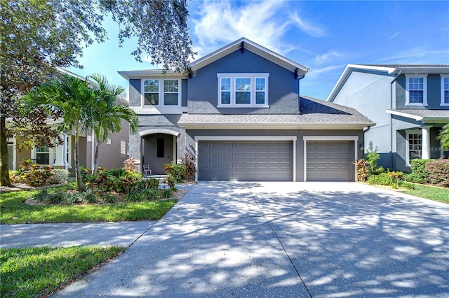 view of front of house featuring a garage