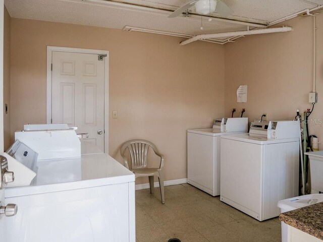 laundry area featuring washer and clothes dryer