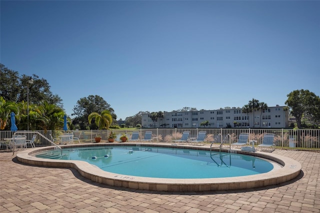 view of pool with a patio