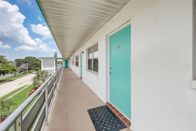 view of balcony