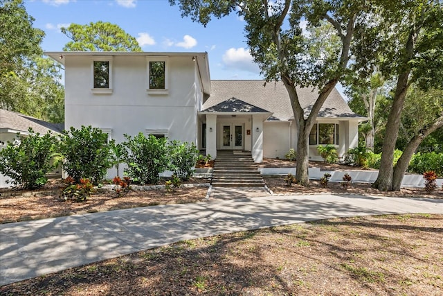 view of front of home featuring french doors