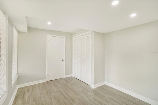 interior space featuring light wood-type flooring