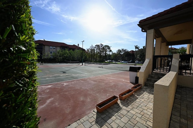 view of tennis court