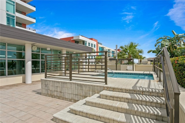 view of pool with a patio area