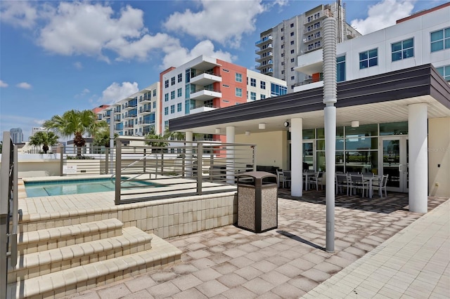 view of pool with a patio area