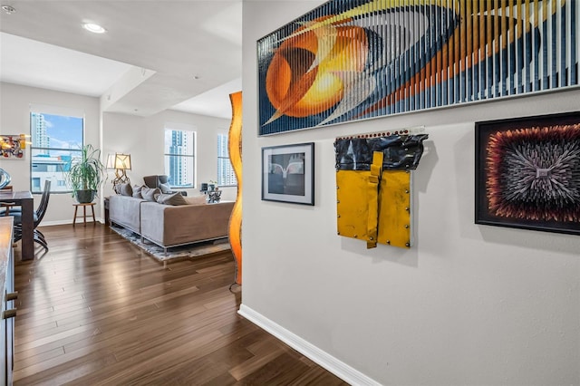 226 5th Ave N Unit 706, Saint Petersburg, FL 33701 - corridor featuring recessed lighting, wood finished floors, and baseboards