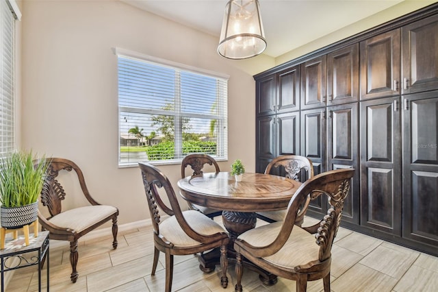 view of dining area