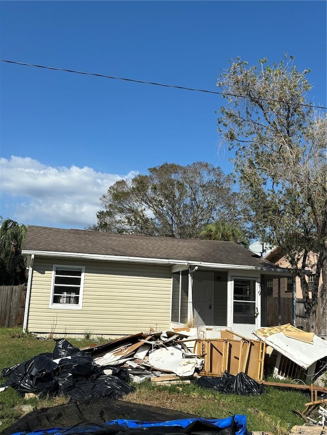 view of back of property