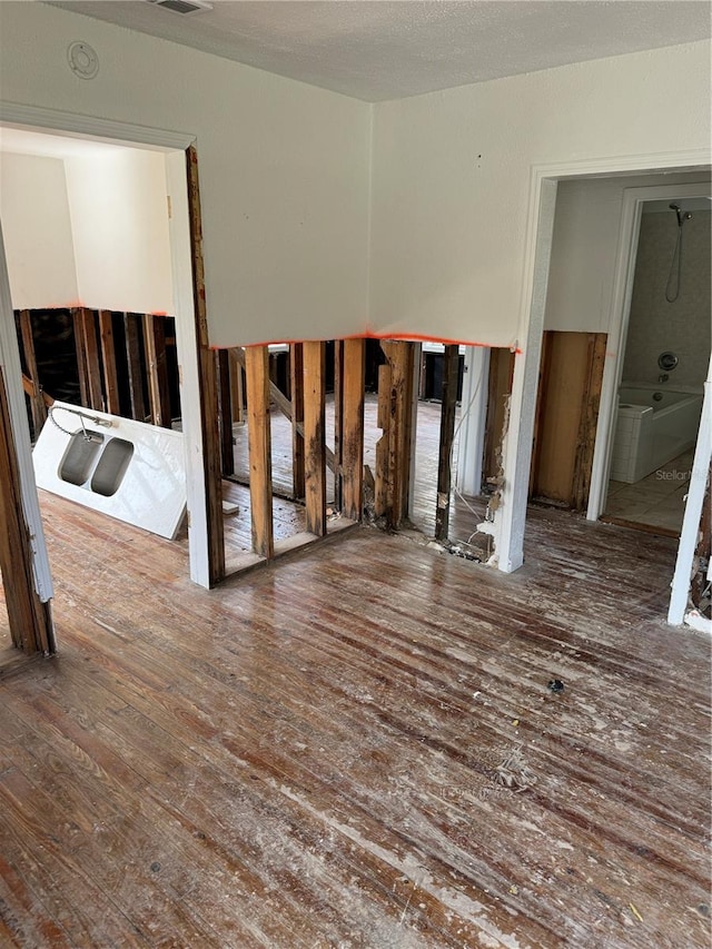 interior space featuring wood-type flooring