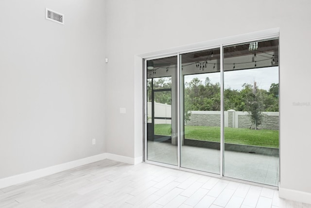 entryway featuring light hardwood / wood-style floors