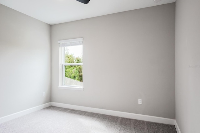 view of carpeted empty room