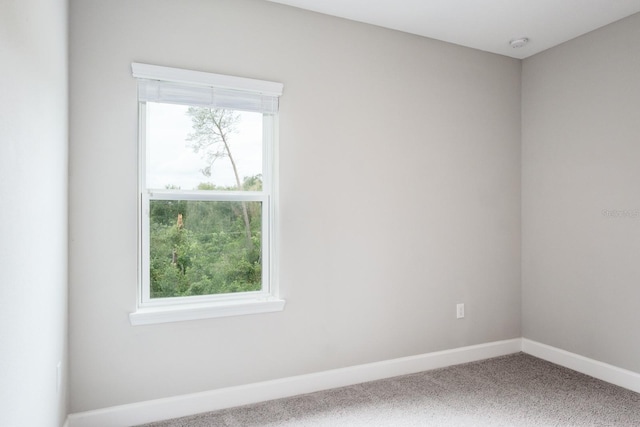 view of carpeted empty room