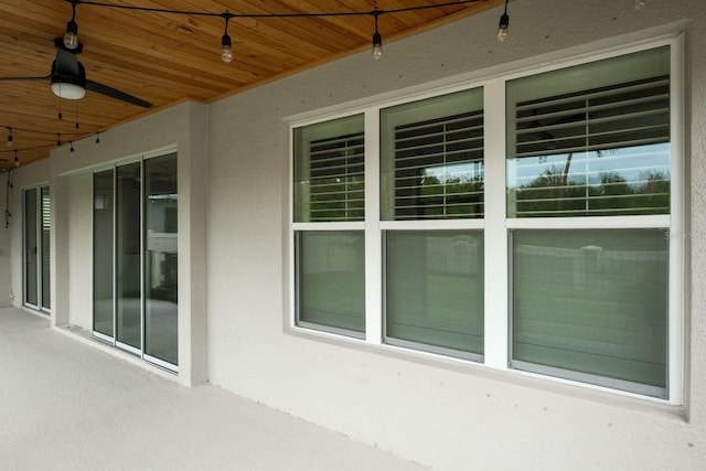 view of patio / terrace with ceiling fan