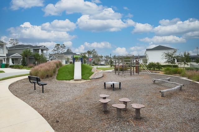 view of community featuring a playground