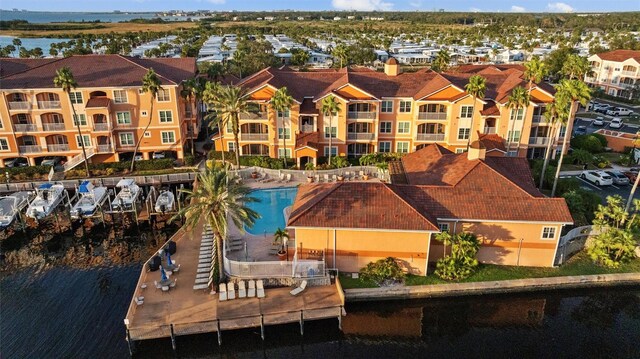 5000 Culbreath Key Way Unit 4-206, Tampa, FL 33611 - drone / aerial view of a pool