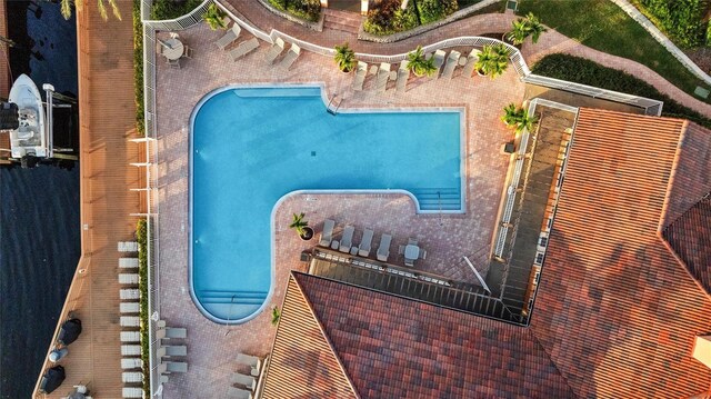 5000 Culbreath Key Way Unit 4-206, Tampa, FL 33611 - view from above of property with a pool