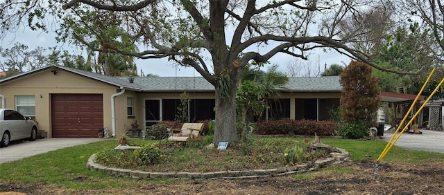 ranch-style house with a garage