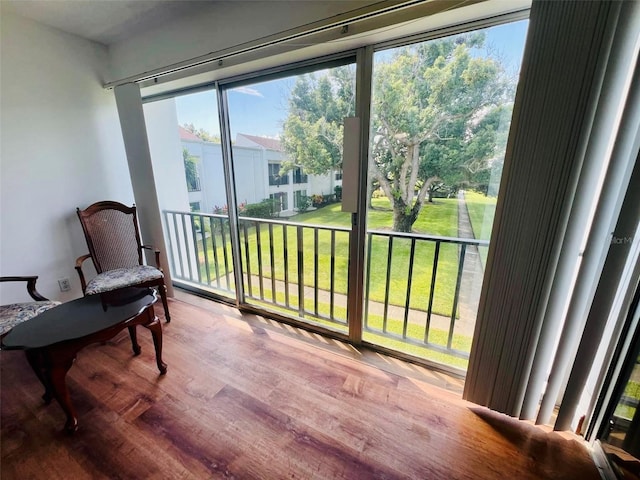 view of sunroom / solarium