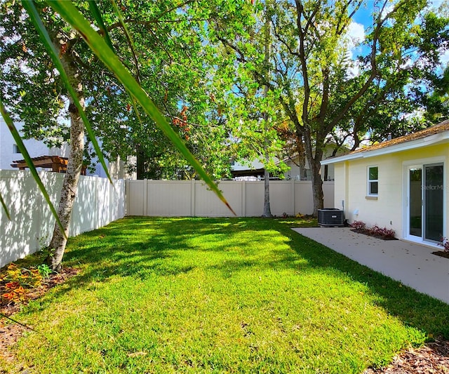 view of yard with a patio