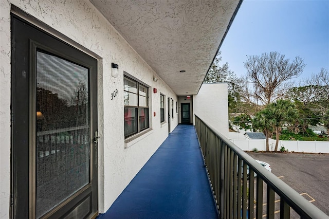 view of balcony