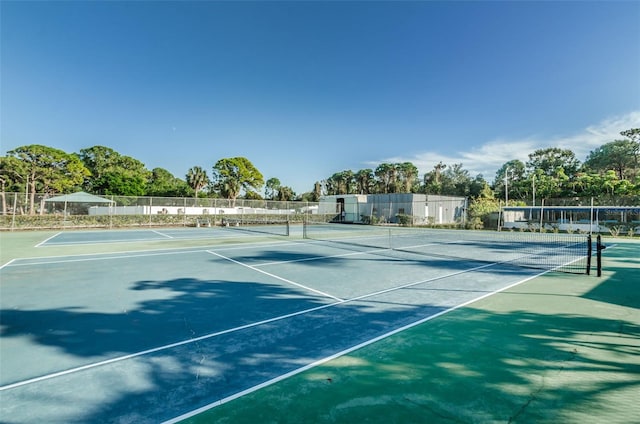 view of tennis court