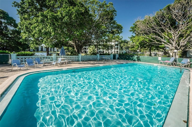 view of pool with a patio area