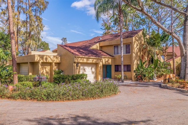 view of front of home featuring a garage