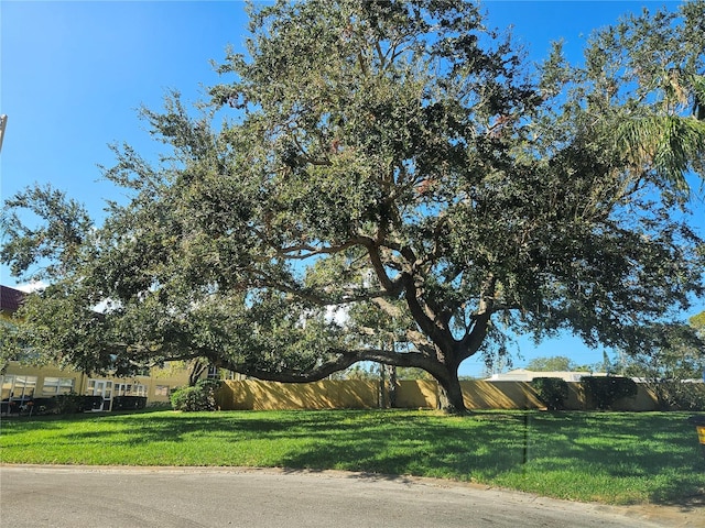 exterior space featuring a front yard