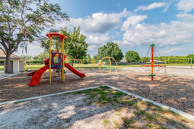 view of play area