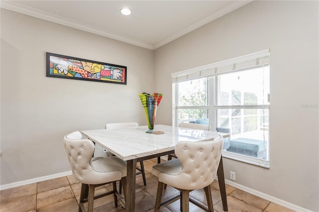 1433 Emerald Hill Way, Valrico, FL 33594 - dining room featuring ornamental molding and baseboards