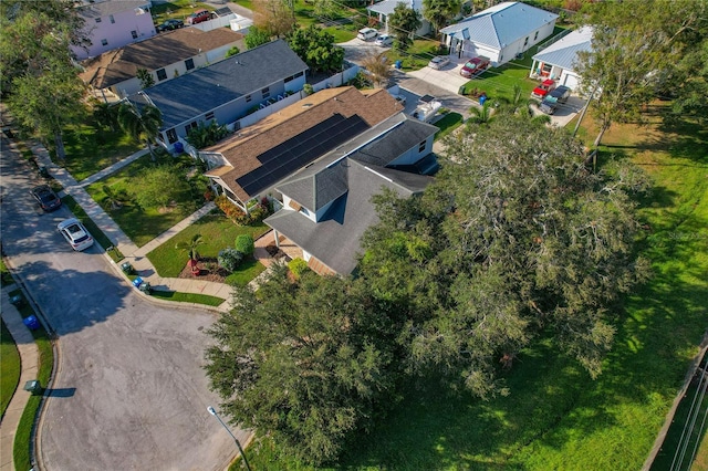 drone / aerial view featuring a residential view